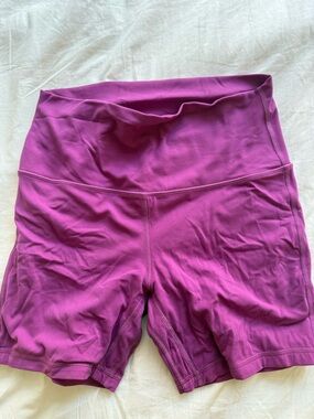 lululemon athletica Women's High-Rise Bike Shorts in Magenta